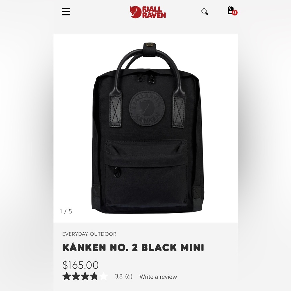 Black Kanken number 2 mini